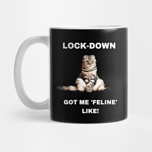 Lock-down got me 'feline' like! Mug